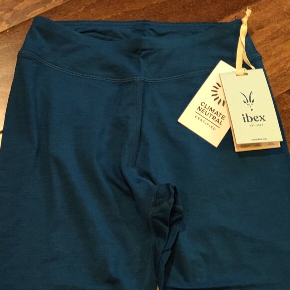 ibex Women's Woolies Tech Merino Base Layer Bottoms Deep Ocean XS - Picture 4 of 6